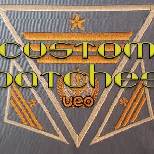 seaQuest DSV Anpassade Rank-märken – Personligt Sci-Fi Cosplay-set
