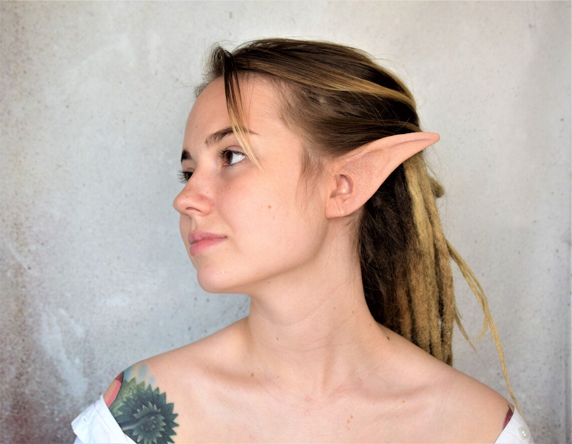 Long Elf Ears Latex Prosthetic Elf Ear Tips Fantasy Costume Etsy UK
