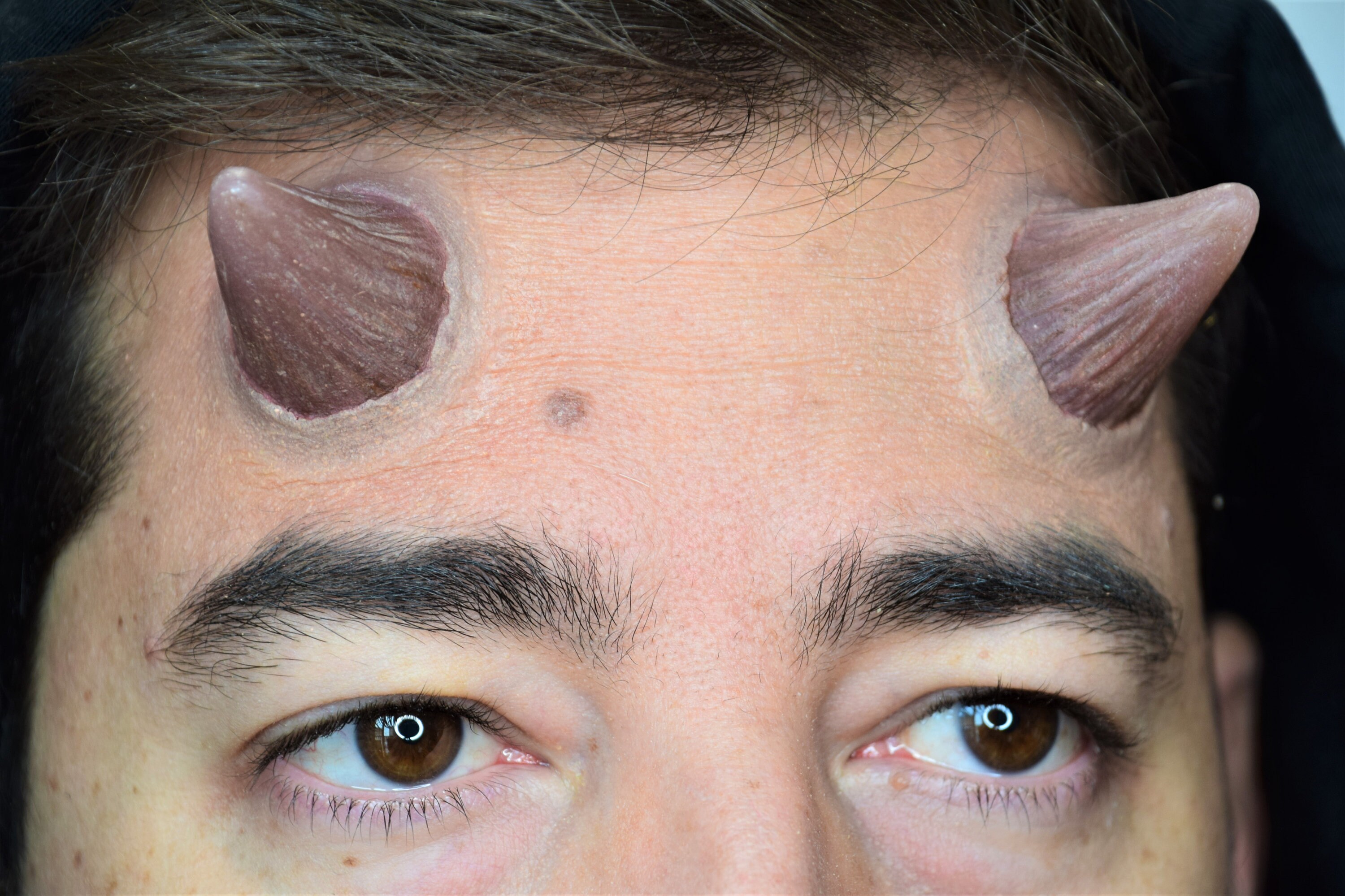 Demon Horns Silicone Horns Prosthetics Latex Free Prop Etsy UK