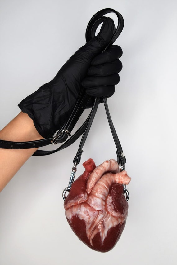 Realistic Human Heart Bag, Anatomical Human Heart Silicone