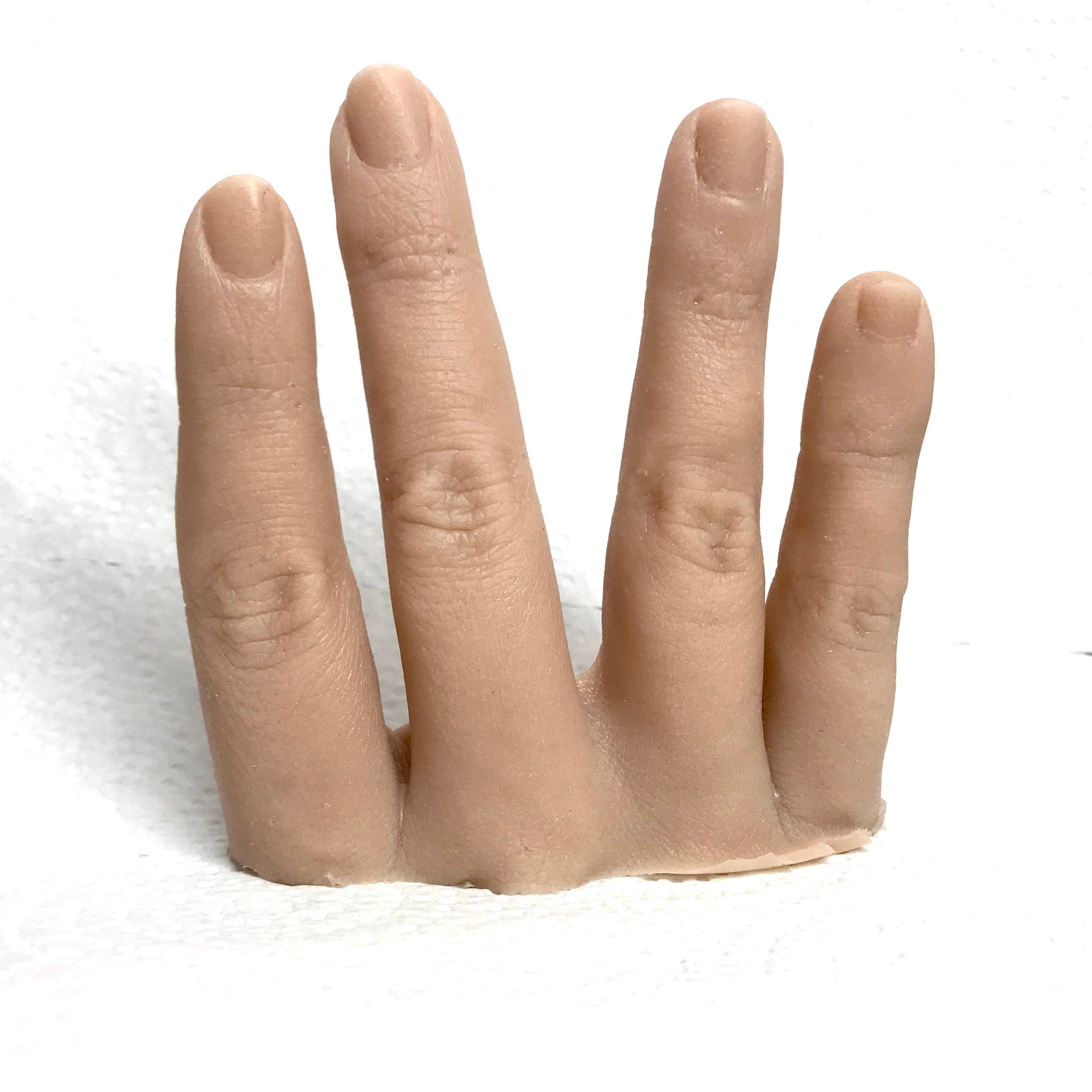 Realistic silicone fingers Severed human hand prosthetic Etsy