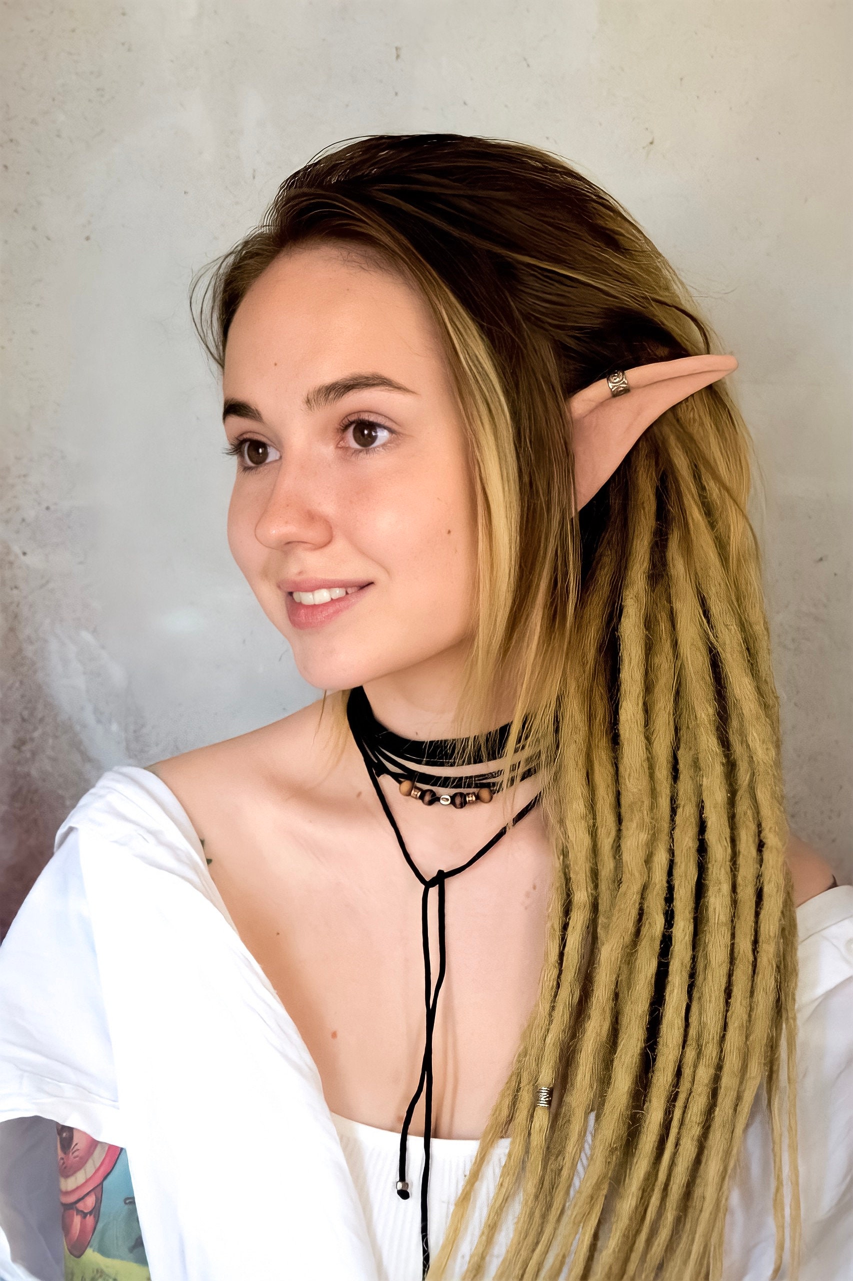 Long Elf Ears Latex Prosthetic elf ear tips Fantasy Costume Etsy