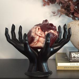 Gothic Hands Decor Holder, Witch Hand Sculpture Stand for Jewelry, Keys & Home Display