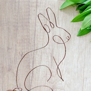 Rabbit Wire Wall Art