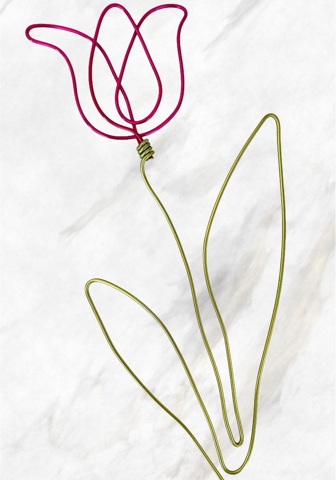 Tulip Wire Art Wall Decor Flower Gift Present Wire Etsy Australia