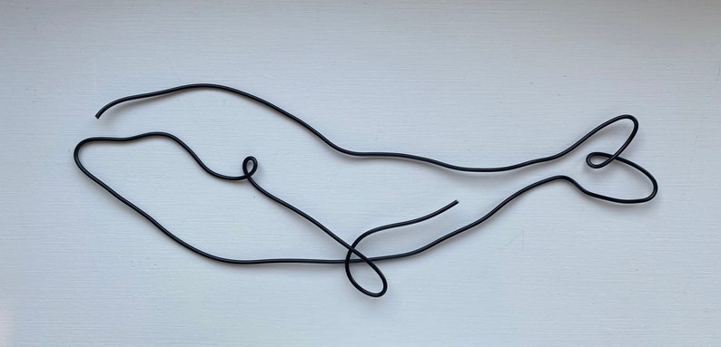 Whale Wire Wall Art image 2