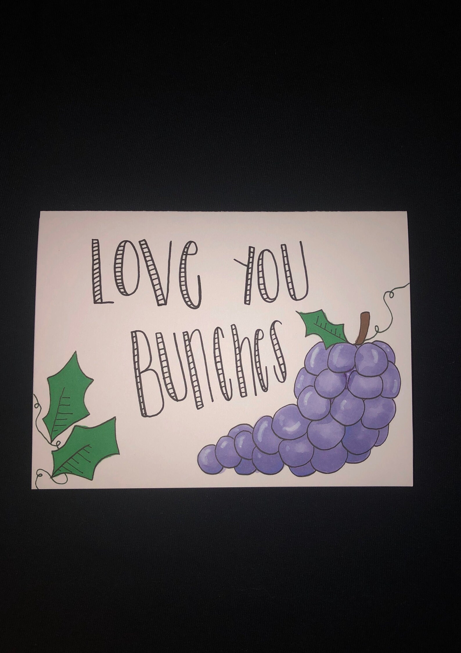 Love you bunches Card Etsy