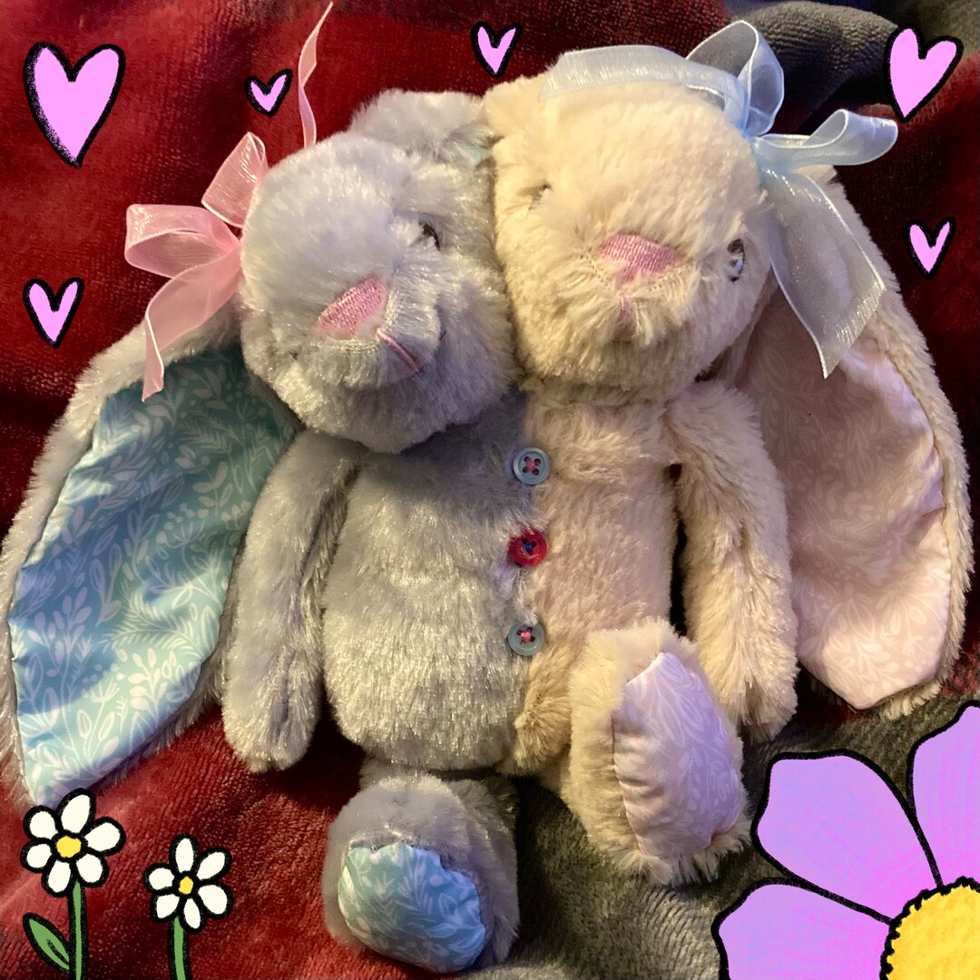 Custom Conjoined Rabbit Plushie Hope and Faith - Etsy