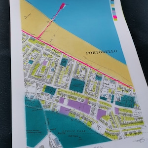Portobello 1894 - Edimbourg Ecosse Édition Limitée Art Original