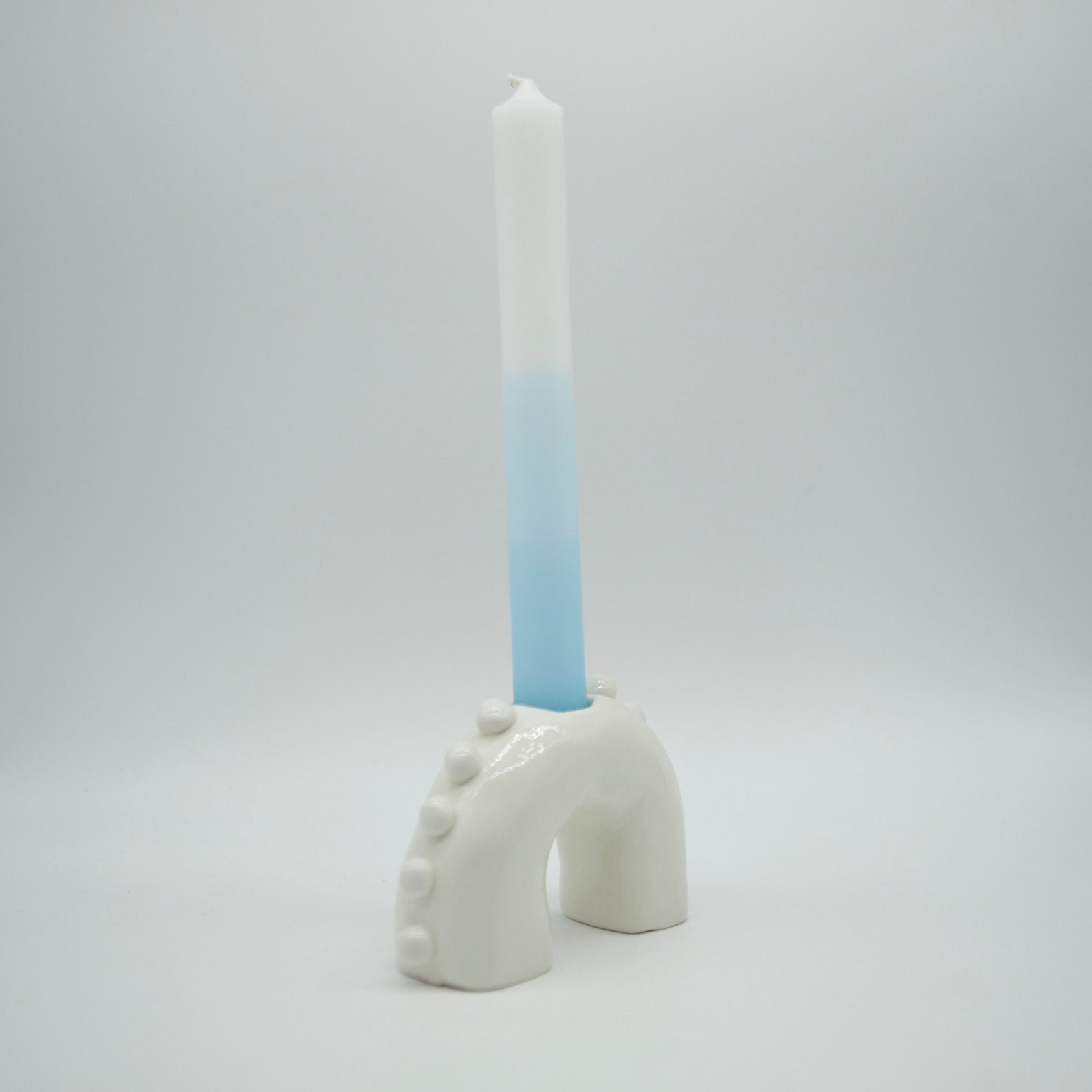 Ceramic Candle Holder Arch Candle Holder White Candle Etsy