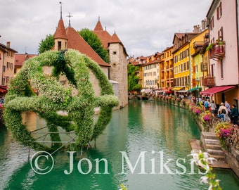 Annecy France Print, Venice of Alps, European Wall Art