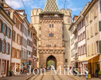 Spalentor Basel Print – Switzerland 15th Century Gate
