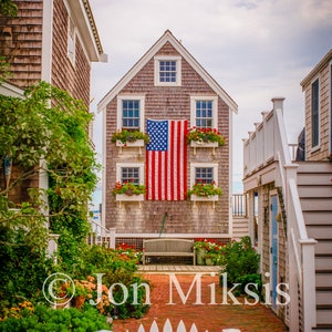 Iconic Home in Provincetown, Cape Cod, Massachusetts - Cape Cod Wall Art - P-Town in the Summer - FREE SHIPPING
