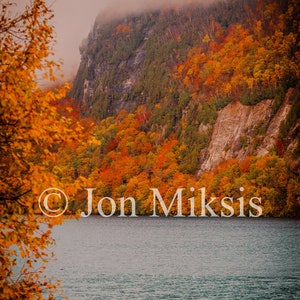 Lake Willoughby in Vermont - Northeast Kingdom (NEK) - Fall Foliage Print - FREE SHIPPING