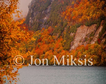 Lake Willoughby Fall Foliage Photo Print – Vermont, Northeast Kingdom