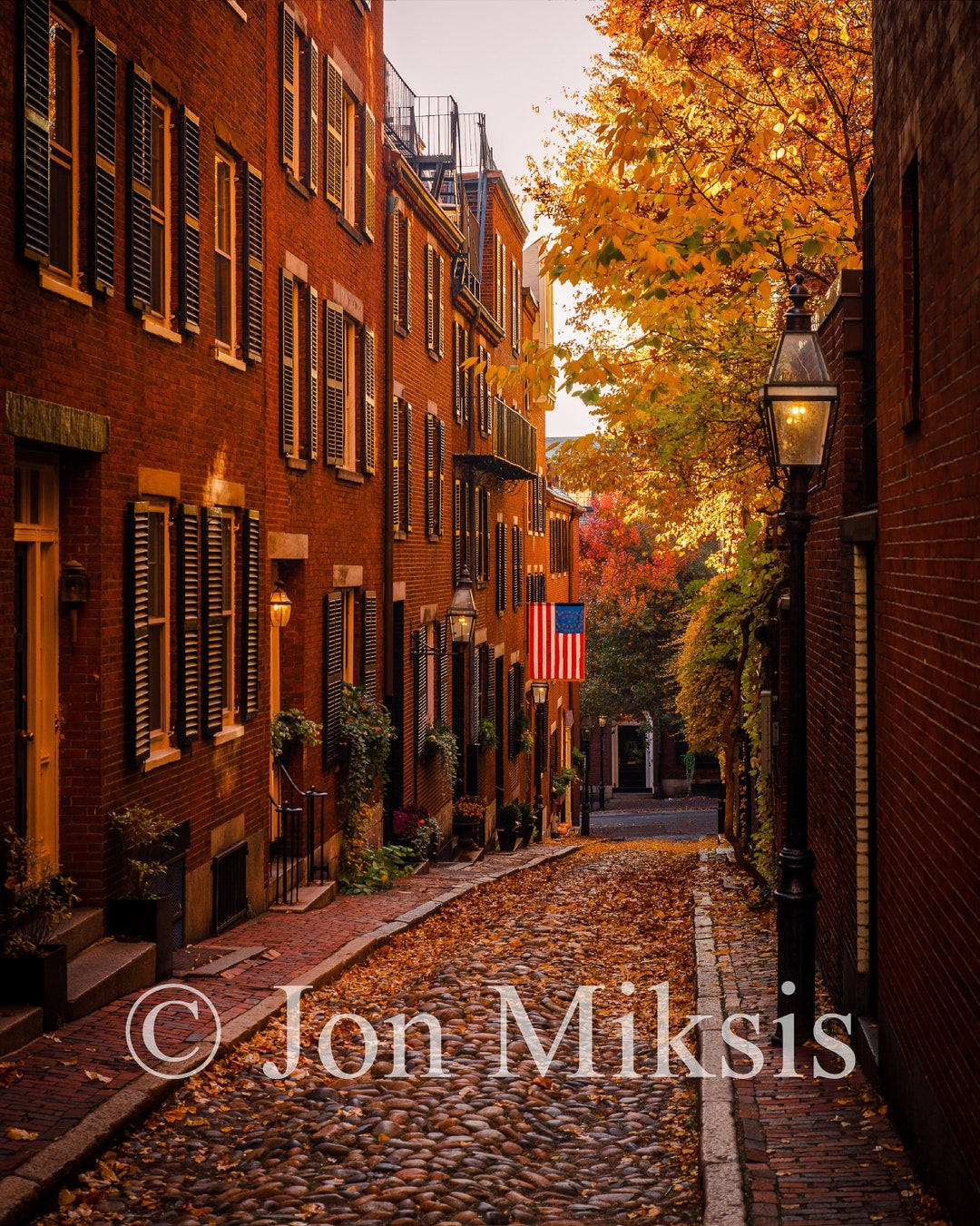 Acorn Street, Beacon Hill & Boston Common, Boston