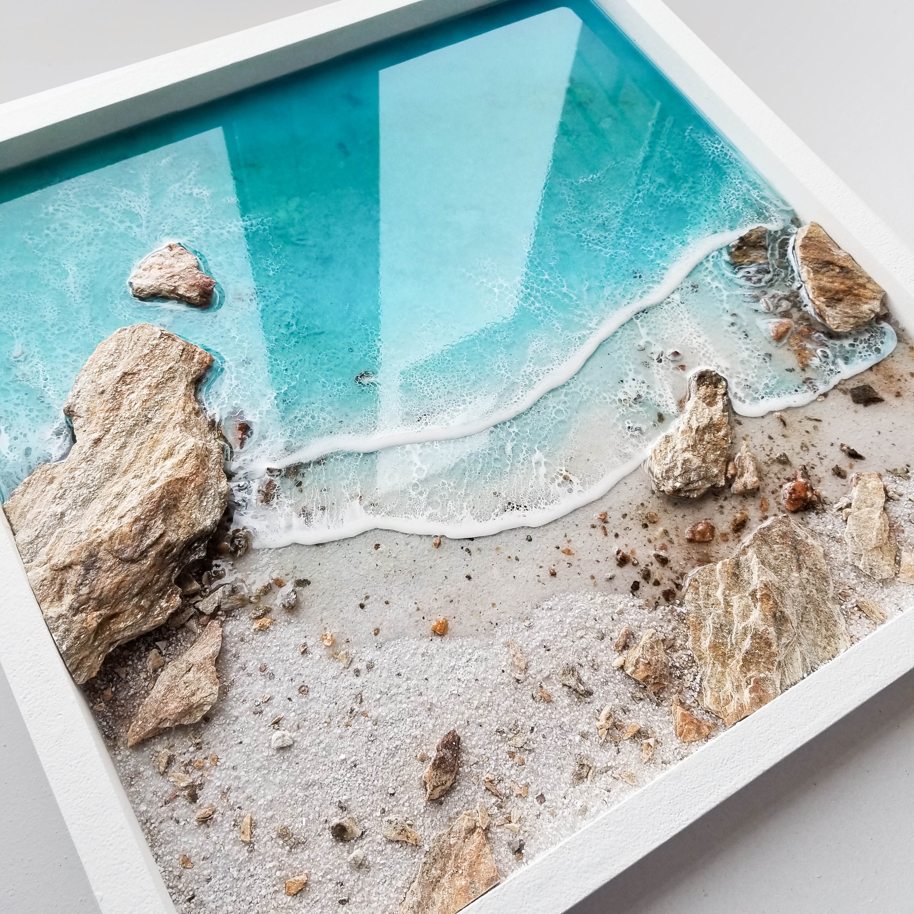 beach ocean resin art beach ocean resin art