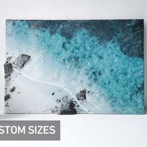 Ocean breath. Custom sizes wall art. Made to order. 3D seascape painting.  Large ocean wave resin art. Large wall decor.