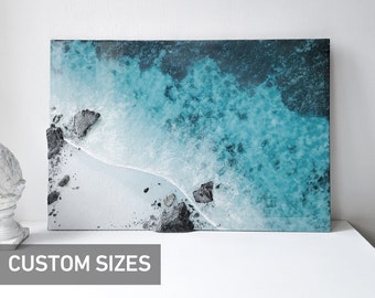 Ocean breath. Custom sizes wall art. Made to order. 3D seascape painting.  Large ocean wave resin art. Large wall decor.