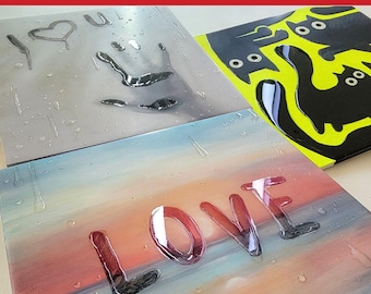 Guía de arte con resina en línea en inglés.