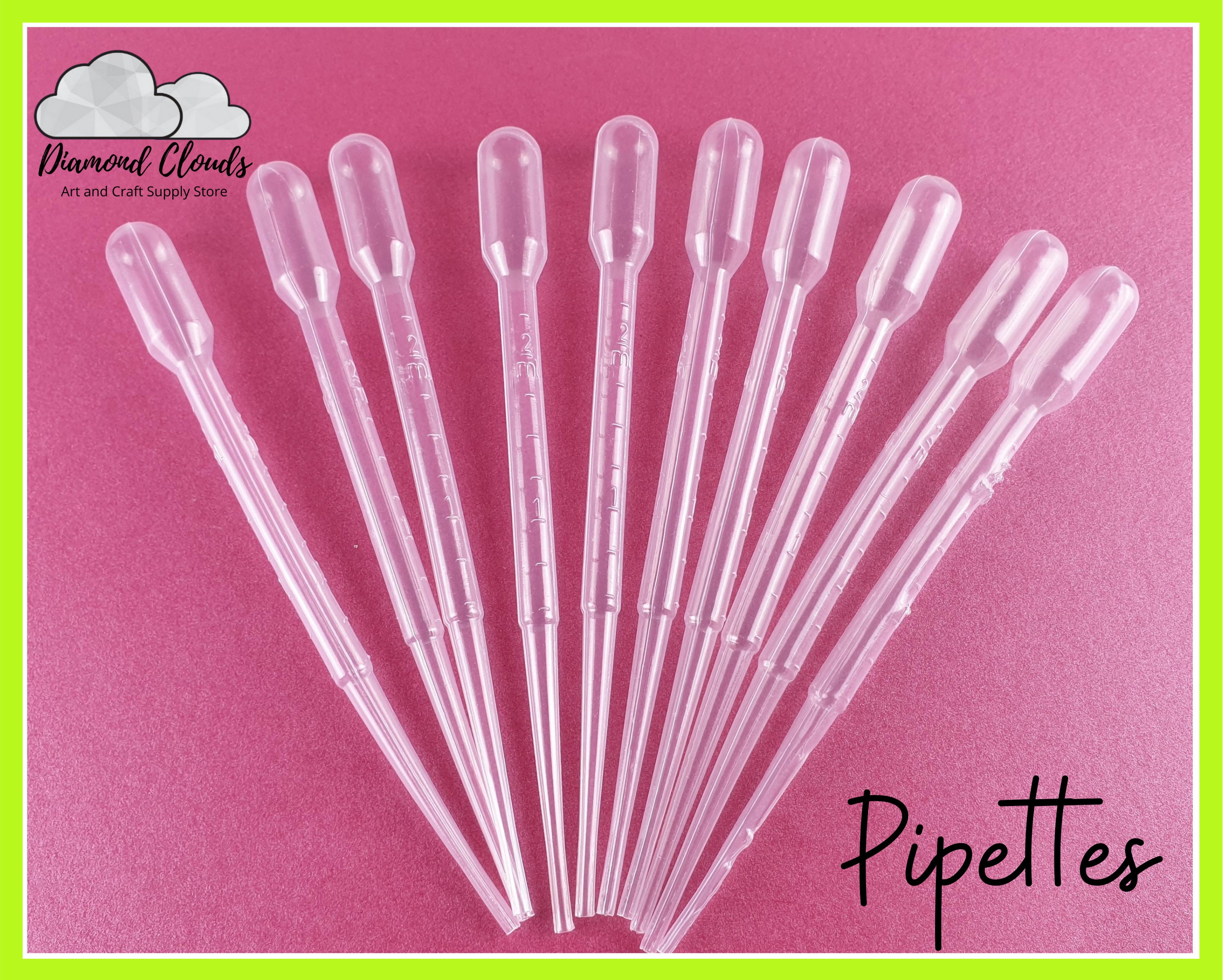 UV Resin Epoxy Plastic Dropper Pipette Disposable Transfer Etsy Australia