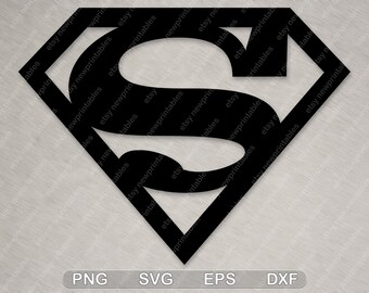 Superman Logo Svg Etsy