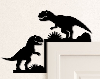 Dinosaur T-Rex Door Trim Corner - Two Versions Scary and Cute