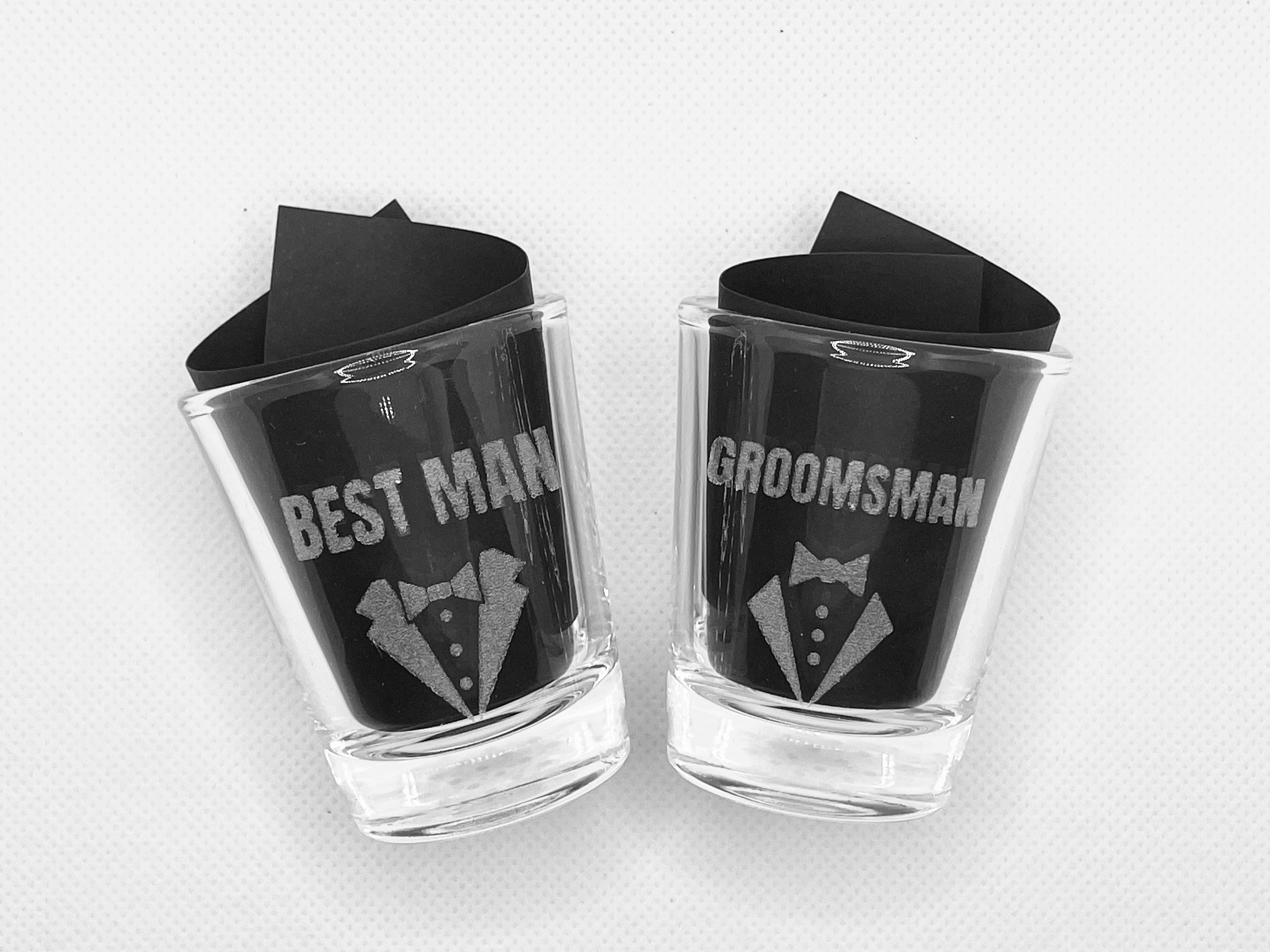 Laser Etched Shot Glasses for Wedding Groomsmen Gifts Best Etsy
