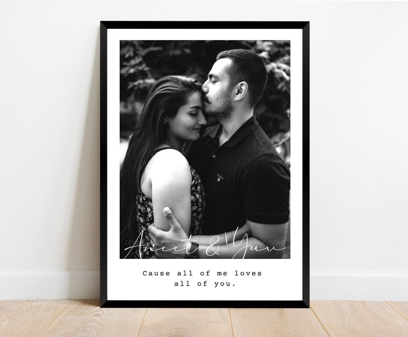 Valentines Day Gift for Boyfriend, Photo Gift, Valentines Day Gift For Husband, Valentines Day Gift For Her, Girlfriend, Wife, Personalized image 1