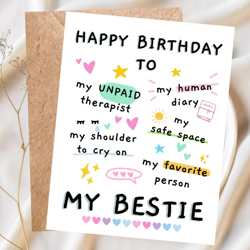 Cute Best Friend Cards - Etsy