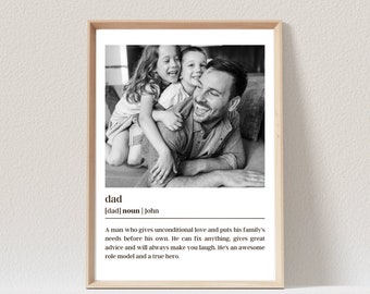 Father's Day gift, Personalized Gift, Father Gift, Personalized Gift For Dad, Dad Birthday Gift For Dad, Photo Gift, Papa Gift, in 24 hours