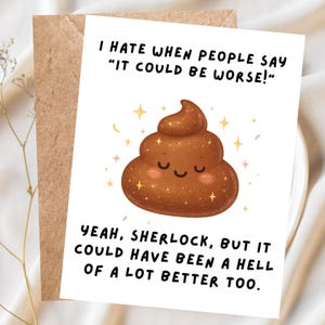 Get Well Card Funny Cancer Support Card Sarcastic Sympathy Card Encouragement Card Humorous Cancer Recovery Card for Friend