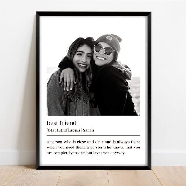 Best Friend Gift Personalized, Best friend birthday gifts, Friendship Gift, Gift For Best Friend Photo Gift, Christmas Last-Minute gift