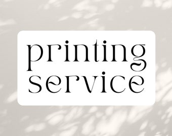 Personalized Artwork Printing Service