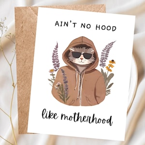 Carte drôle de nouvelle maman, jolie carte de voeux pour les nouvelles mamans, carte post-partum humoristique, carte de nouveau bébé pour elle, cadeau pour la première fois