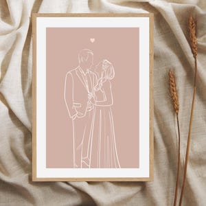 Arte de pared imprimible con regalos para el día de San Valentín, regalos de último momento para Galentine, regalos para él, tarjetas para el día de San Valentín, regalos personalizados, ilustraciones lineales