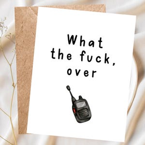 Drôle de départ, carte d'adieu, carte d'adieu, carte de départ du travail, carte What the Fuck, carte personnalisable, carte sarcastique sarcastique