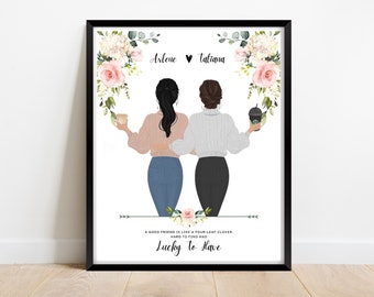 Best Friends gift personalized, best friend birthday gifts, gifts for best friend female, personalized gifts, friendship gift Friend picture