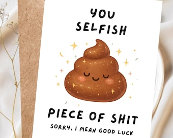 Funny Goodbye Card, Sarcastic Leaving Gift, New Job Card