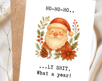 Christmas Card You're On My Naughty List For Having A Hairy Fanny - UK - View #6