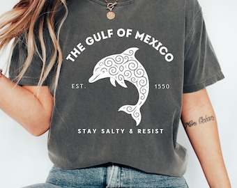 Gulf of Mexico Tshirt Stay Salty Resistance Shirt, Resist Shirt, Gulf Coast Tshirt, Mexico Beach Shirt, American Gulf of Mexico Tee Gift