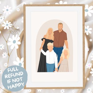 Faceless Portrait Custom Anniversary Gift Couple Portrait Custom Illustration Personalized Anniversary Gift for Couple Portrait from Photo