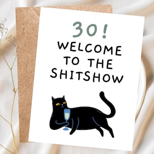 Carte d'anniversaire drôle pour elle pour lui Carte d'humour adulte grossier sarcastique Carte de voeux sarcastique pour ami, collègue, homme, femme Cadeau d'anniversaire pour elle