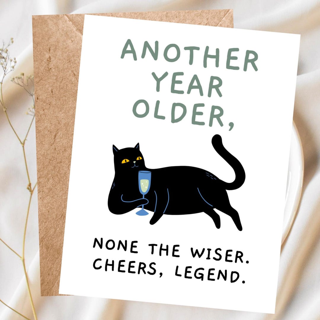 Funny Birthday Card for Her for Him Sarcastic Rude Adult Humor Card ...