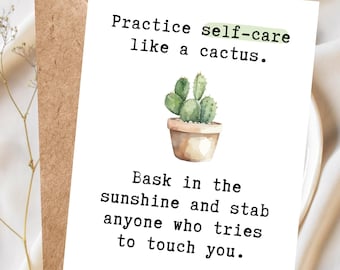 Funny Encouragement Card, Thinking of you card,  Motivational, Supportive Card