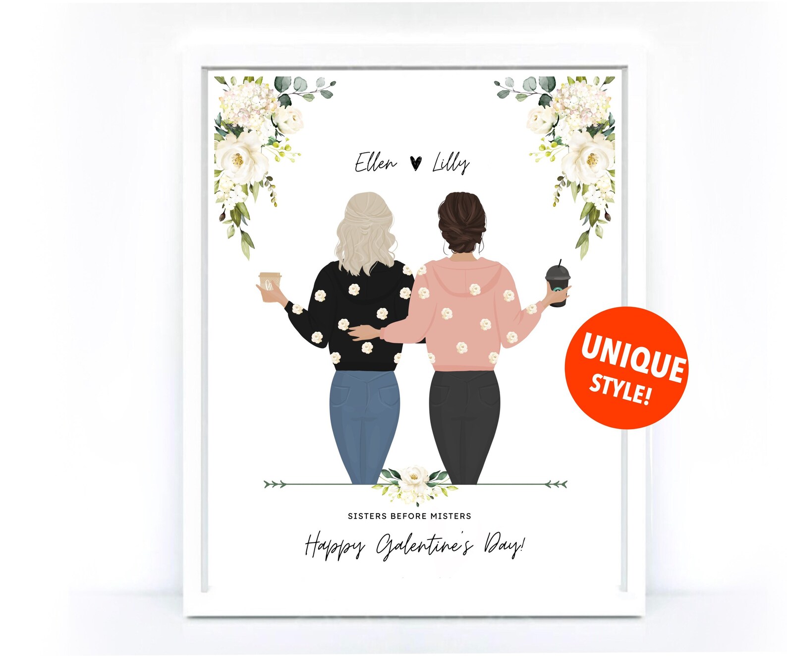 Best Friends gift Galentines Gift Valentines gift Etsy