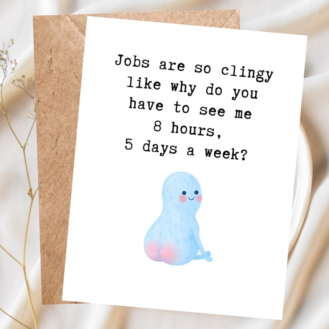 Work Card Fangs Funny Work Card, Hilarious Coworker Greeting, Workplace, Office Humor ...