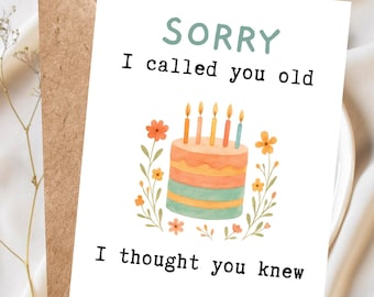 Tarjeta de cumpleaños divertida para un amigo, tarjeta de cumpleaños grosera para él o ella, tarjeta de humor inapropiado para adultos, tarjeta de felicitación sarcástica