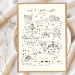Mapa de Relacionamento, Mapa da Nossa História, Mapa do Amor, Mapa Personalizado Mapa da Nossa História, Linha do Tempo do Mapa da Nossa História de Amor, Mapa Personalizado, Mapa da História do Casal