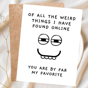 Funny Anniversary Card, Met Online Dating, Tinder, Hinge, Bumble, New Relationship Card, Boyfriend Card, Girlfriend Card, Dating App Gift